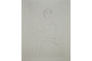 Otakar Kubín - Stojící dívka v polofiguře